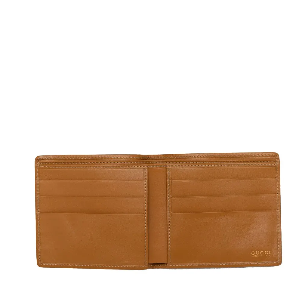 Gucci GG Canvas Bifold Small Wallet Beige Very good - Model View