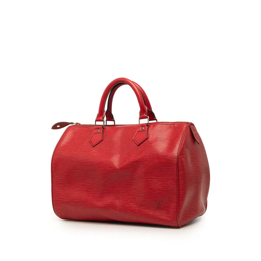Louis Vuitton Epi Speedy 35 Red Leather Very good - Back View