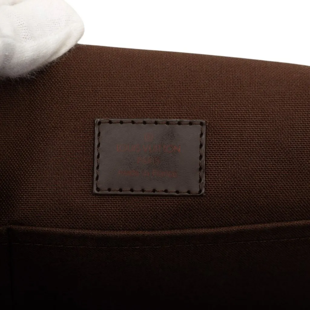 Louis Vuitton Damier Ebene Melville Reporter Brown Canvas Good - Box View