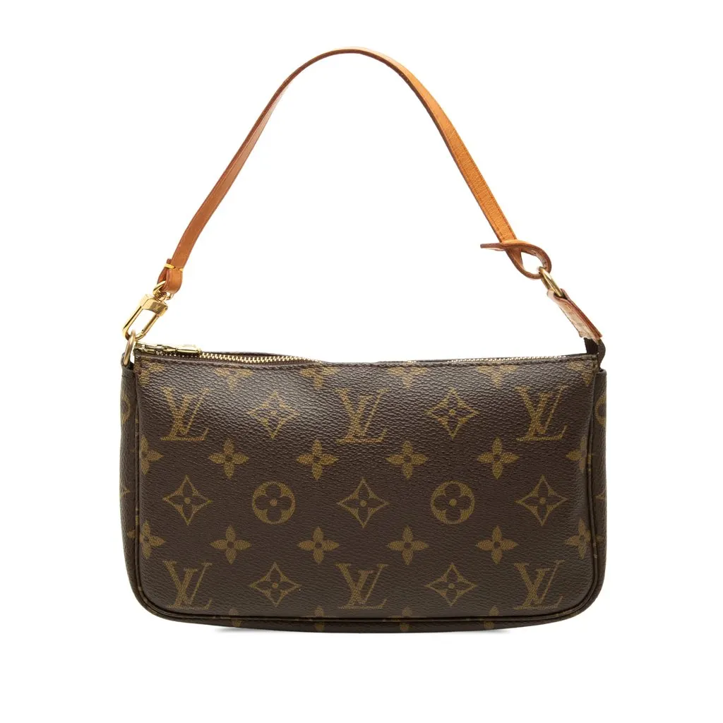 Louis Vuitton Monogram Pochette Accessoires Brown Canvas Very good - Front View