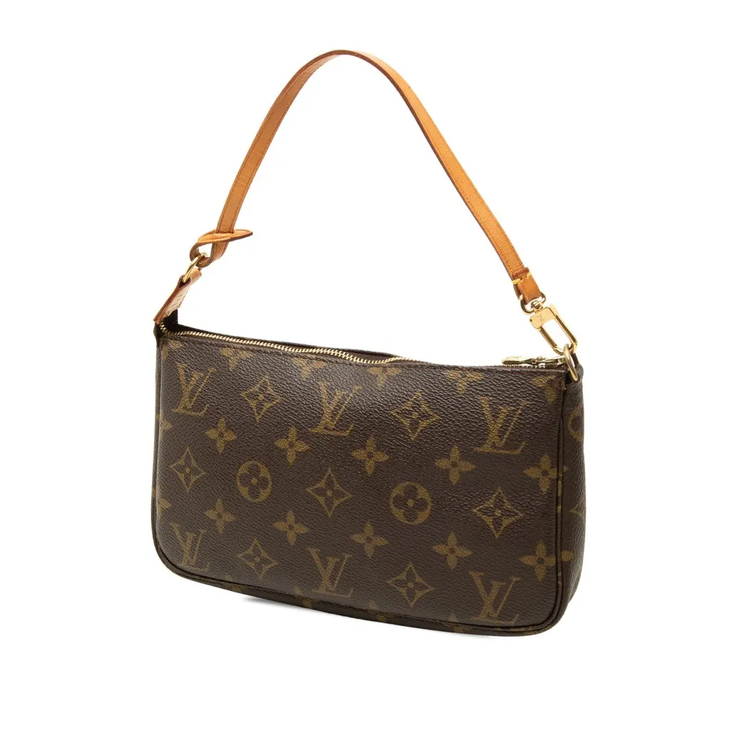 Louis Vuitton Monogram Pochette Accessoires Brown Canvas Very good - Back View