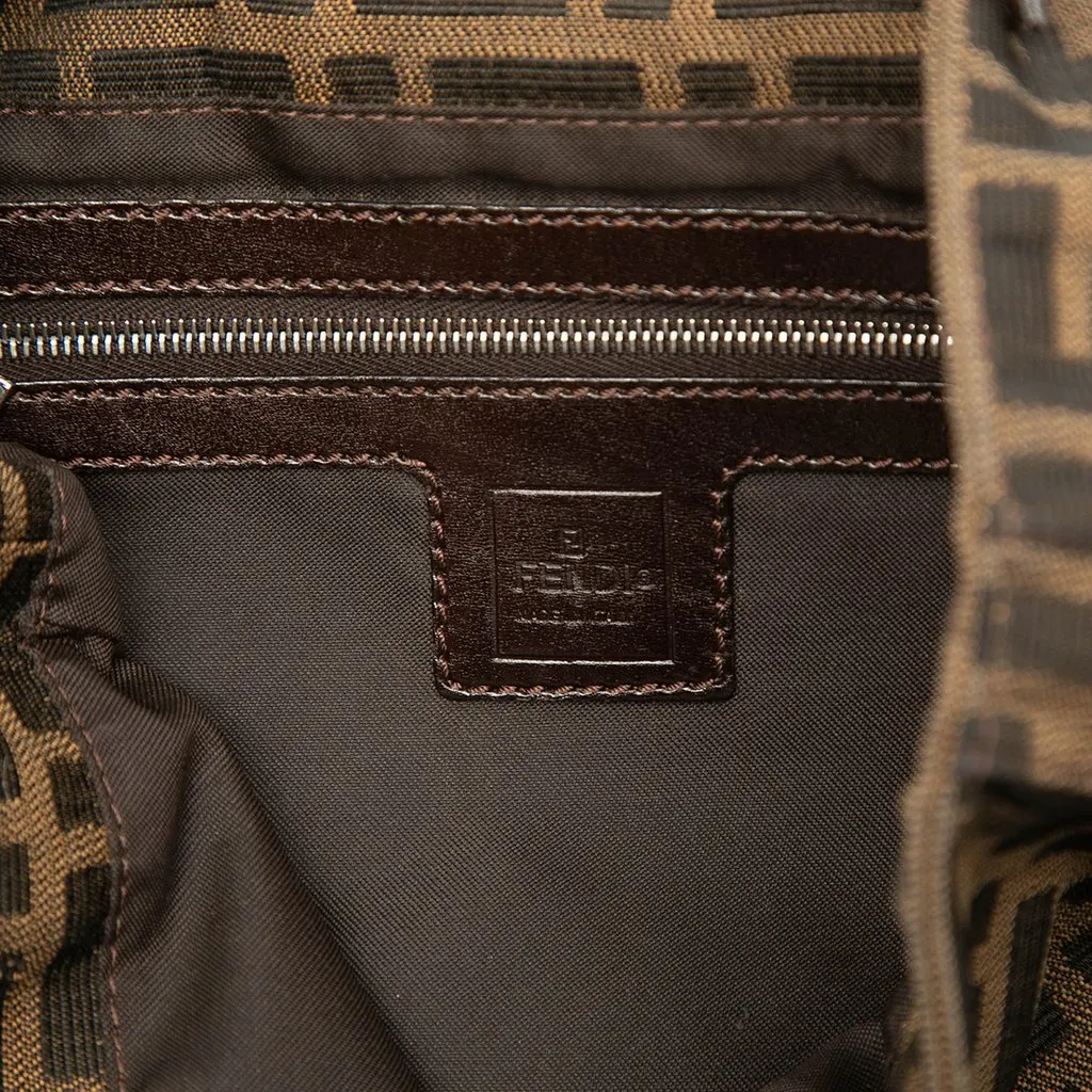 Fendi Zucca Canvas Shoulder Bag Brown Very good - Box View