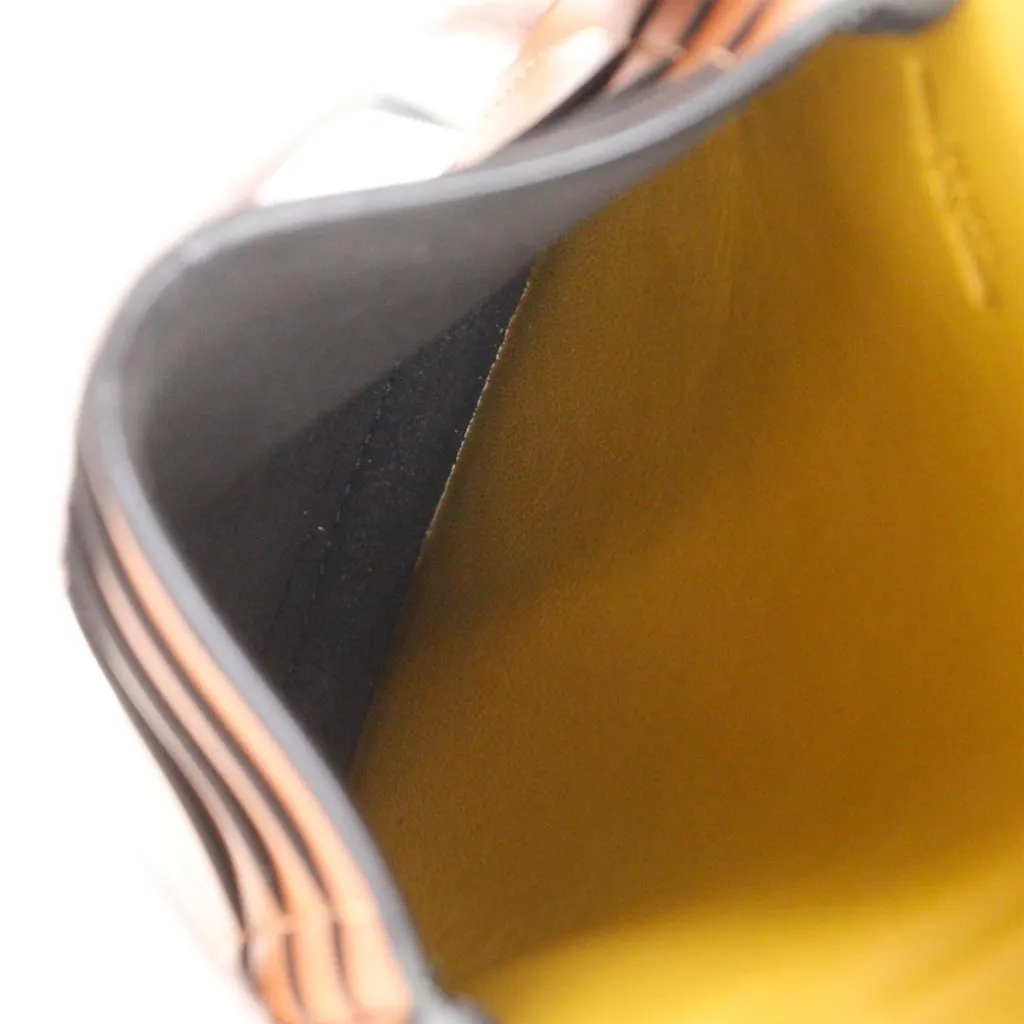 LOEWE Mini Smooth Calfskin Anagram Heel Crossbody Brown Leather Very good - Box View