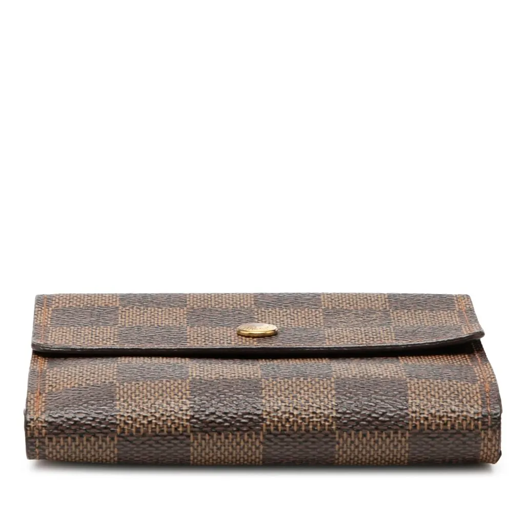 Louis Vuitton Damier Ebene Portefeuille Elise Wallet Brown Very good - Inside View