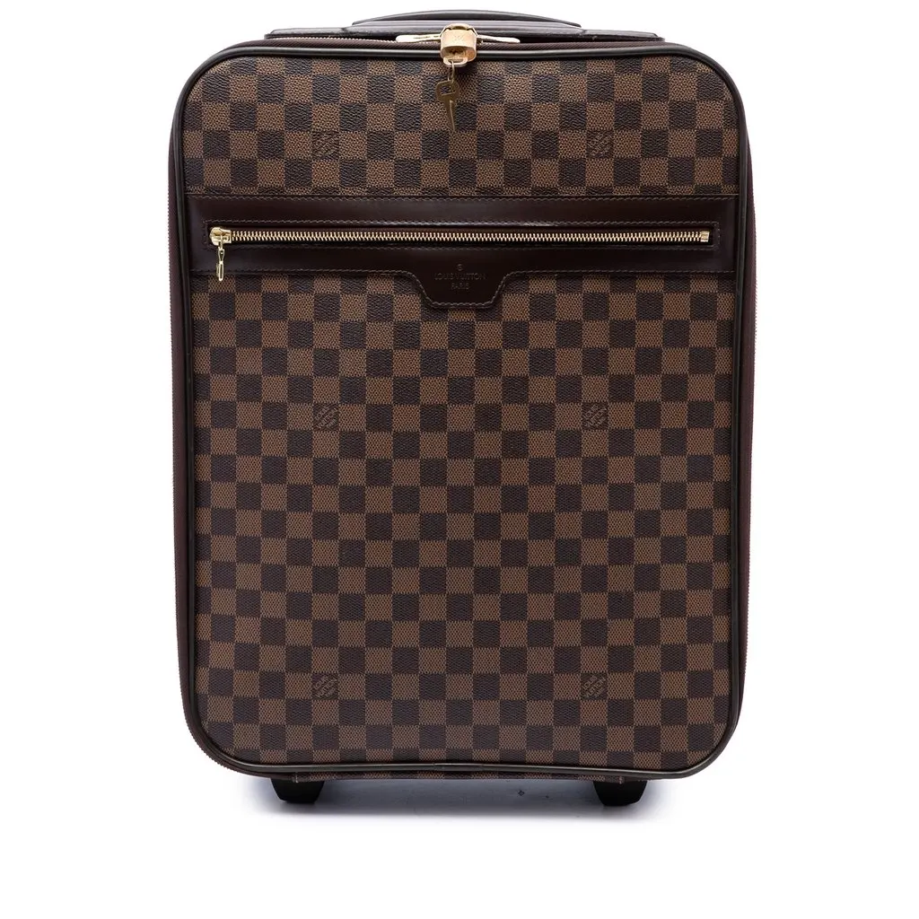 Louis Vuitton Damier Ebene Pegase 45 Brown Canvas Very good - Front View