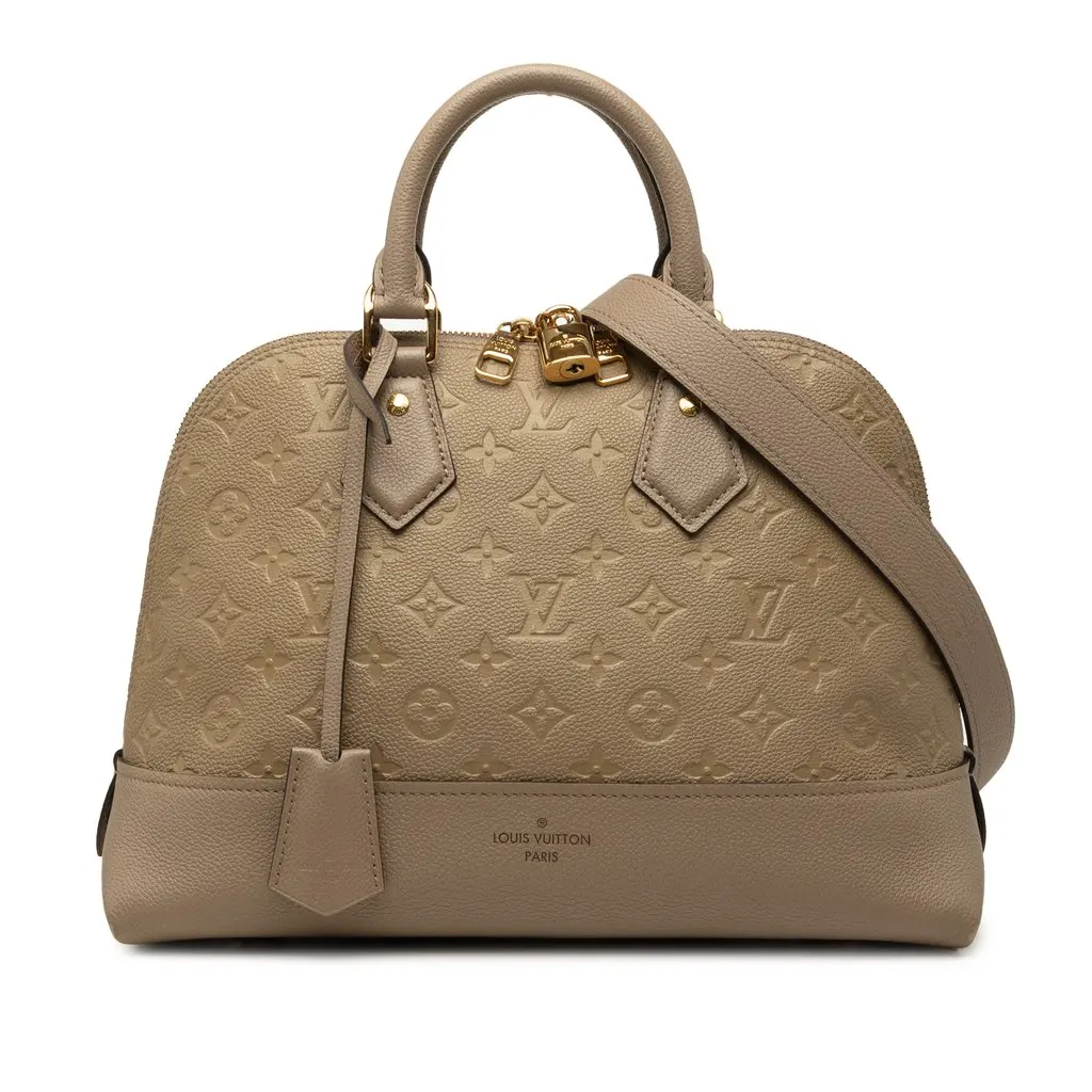 Louis Vuitton Monogram Empreinte Neo Alma PM Beige Leather Very good - Front View