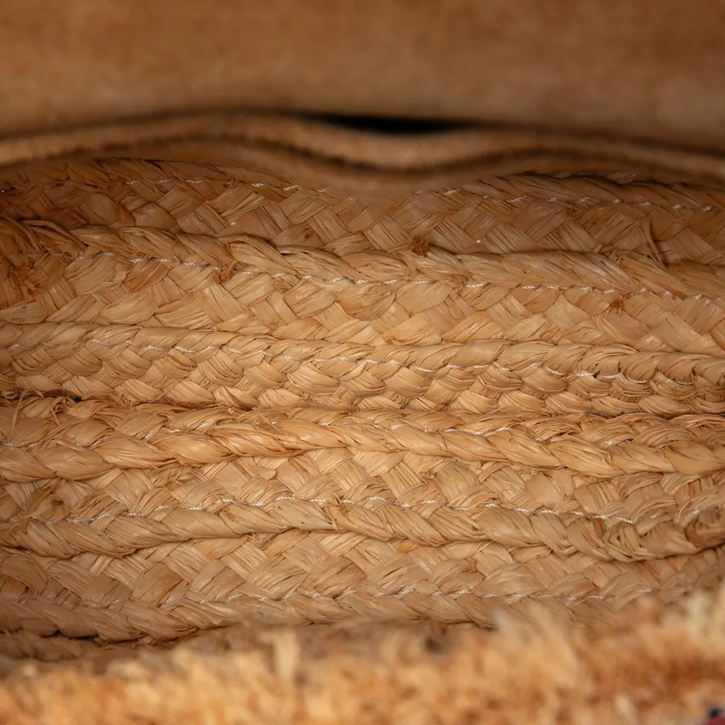 Loewe Mini Raffia Gate Crossbody Beige Very good - Model View