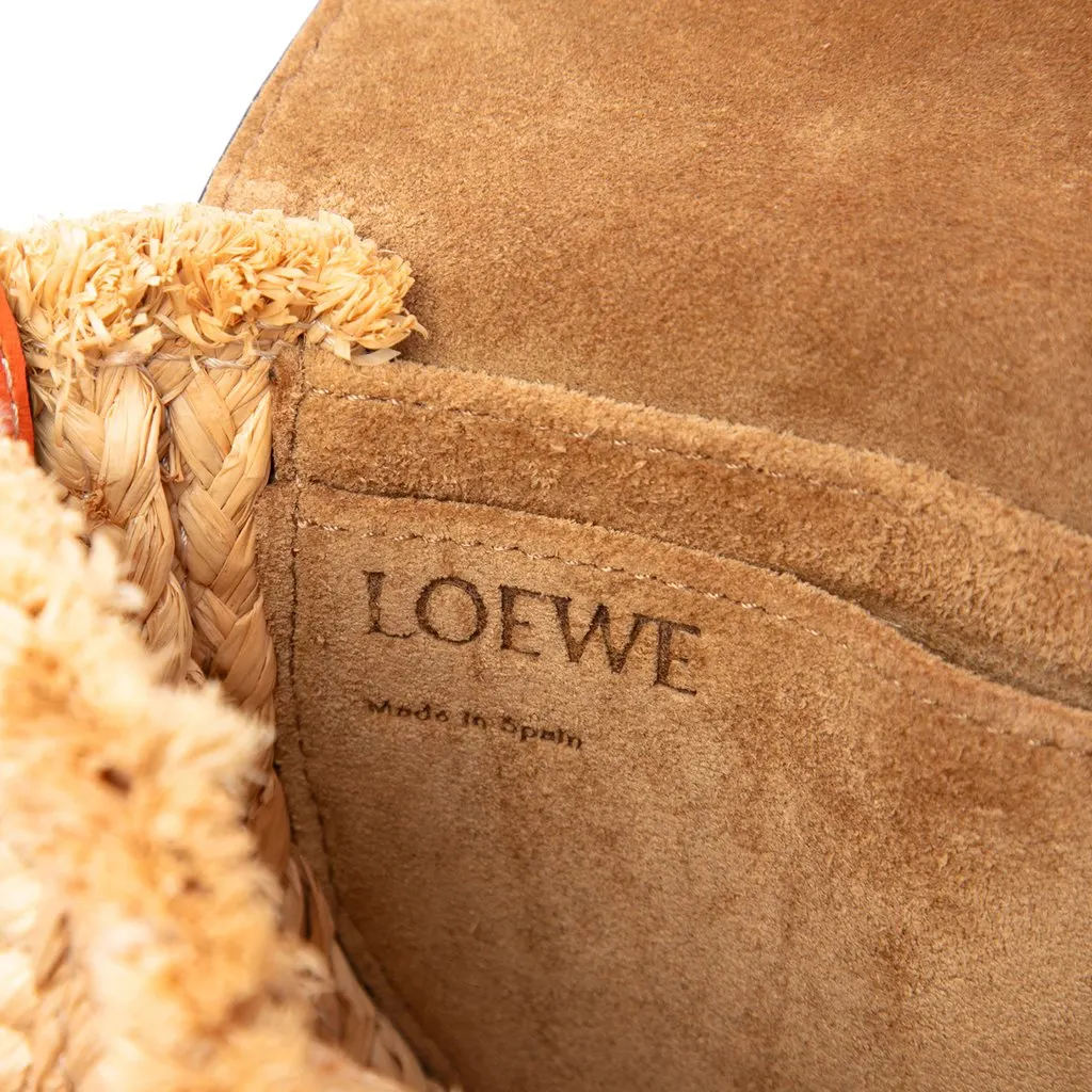 Loewe Mini Raffia Gate Crossbody Beige Very good - Box View