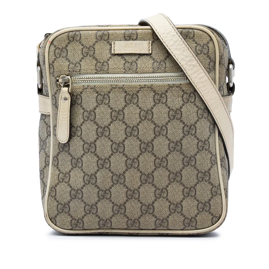 Gucci GG Supreme Crossbody Beige Very good - Front View