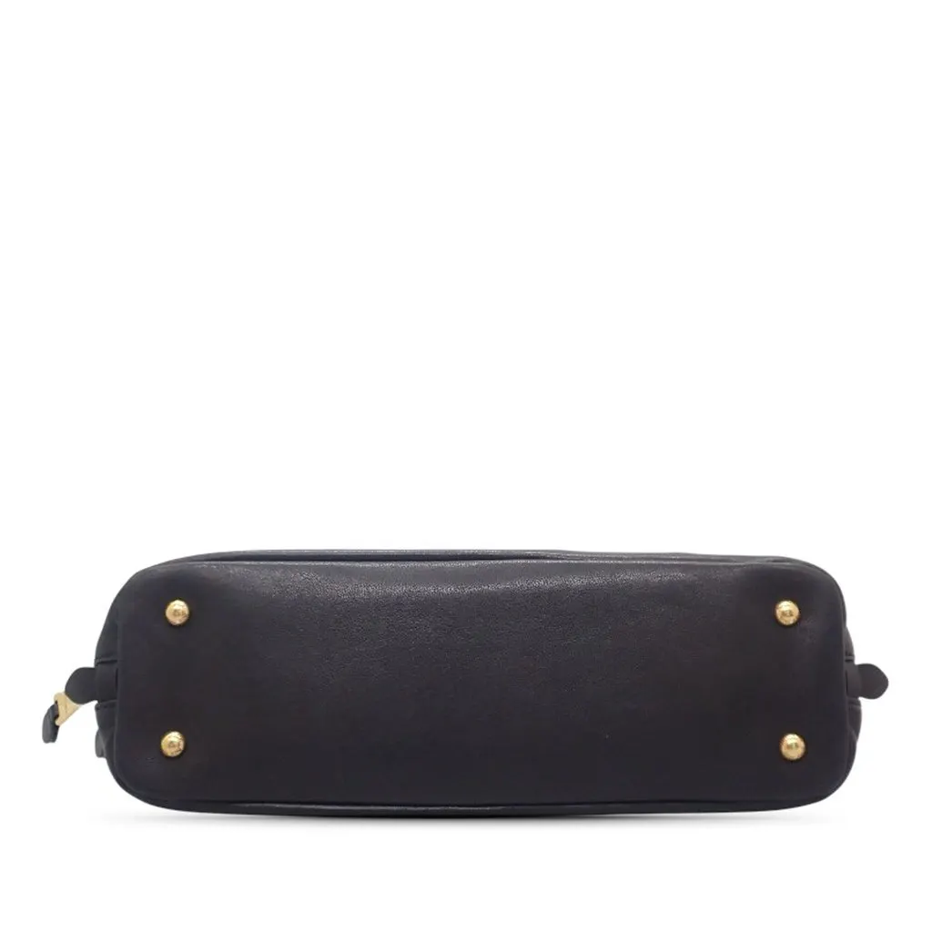Miu Miu Small Nappa Aventure Satchel Black Leather Very good - Inside View