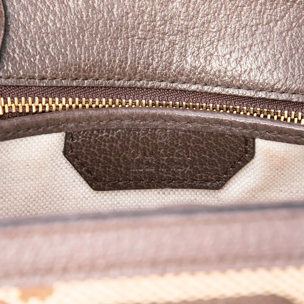 Gucci Small Jumbo GG Canvas Web Bamboo 1947 Top Handle Bag Beige Very good - Box View