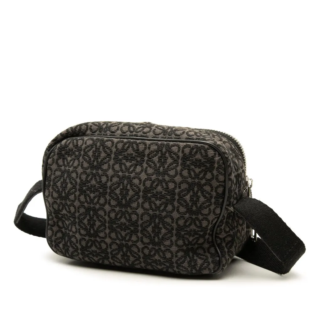 Loewe Mini Anagram Jacquard Camera Bag Brown Canvas Very good - Back View