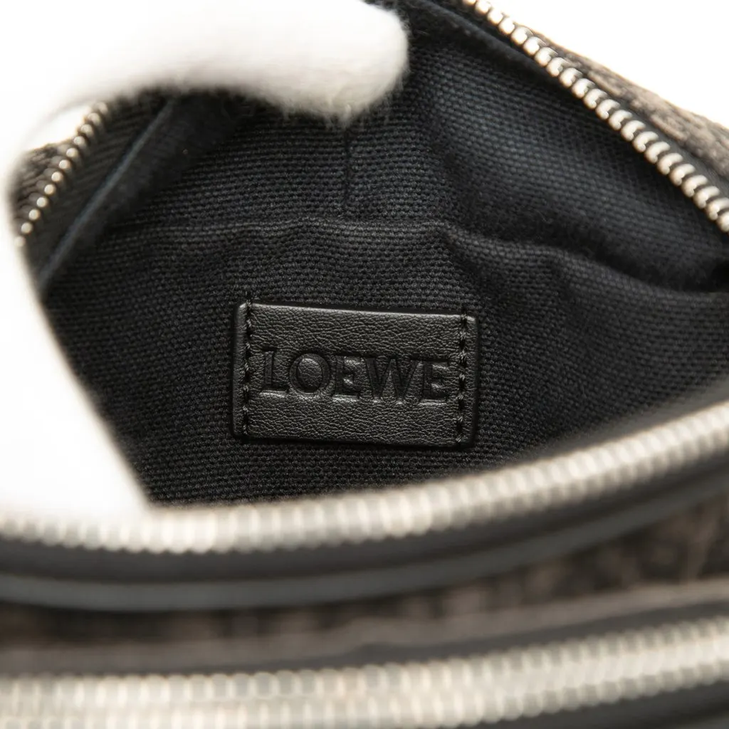 Loewe Mini Anagram Jacquard Camera Bag Brown Canvas Very good - Box View
