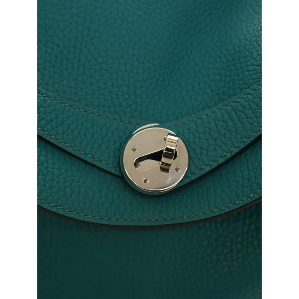Hermès Clemence Lindy 30 Blue Leather Very good - Model View
