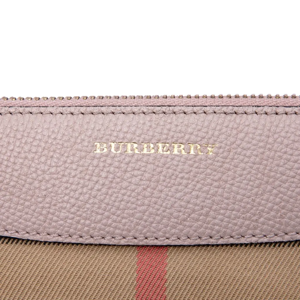 Burberry House Check Canvas Derby Peyton Crossbody Brown Good - Box View