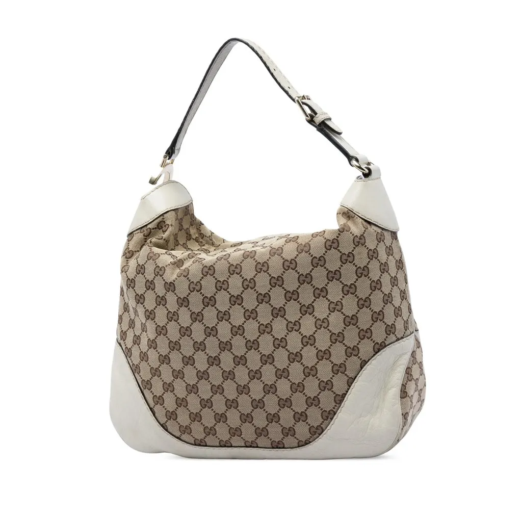 Gucci GG Canvas Charlotte Hobo Beige Good - Back View