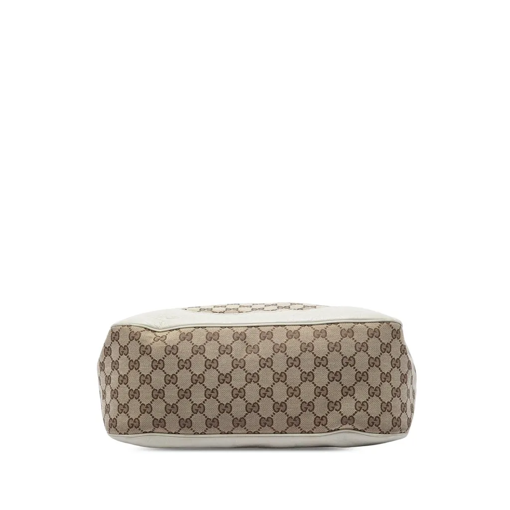 Gucci GG Canvas Charlotte Hobo Beige Good - Inside View