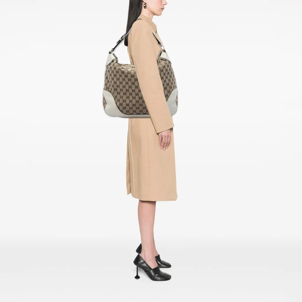 Gucci GG Canvas Charlotte Hobo Beige Good - Box View