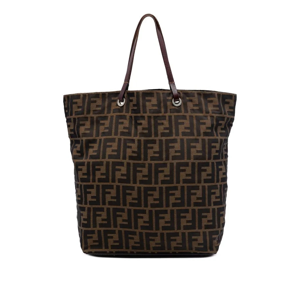Fendi Zucca Canvas Tote Brown Very good - Front View