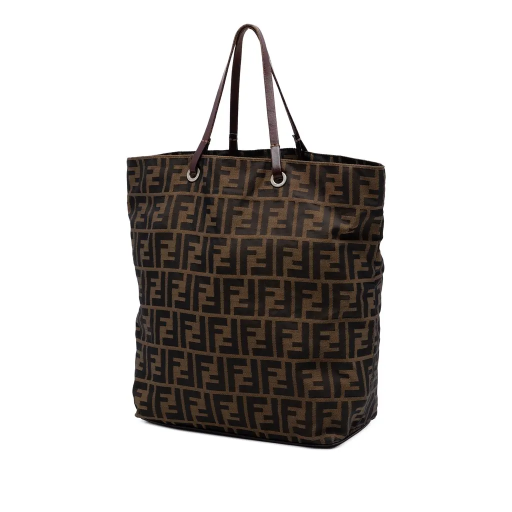 Fendi Zucca Canvas Tote Brown Very good - Back View