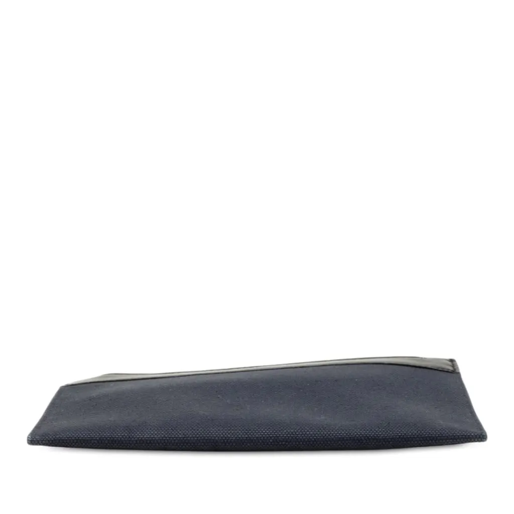 Balenciaga Canvas Navy Cabas Pouch Blue Canvas Good - Inside View