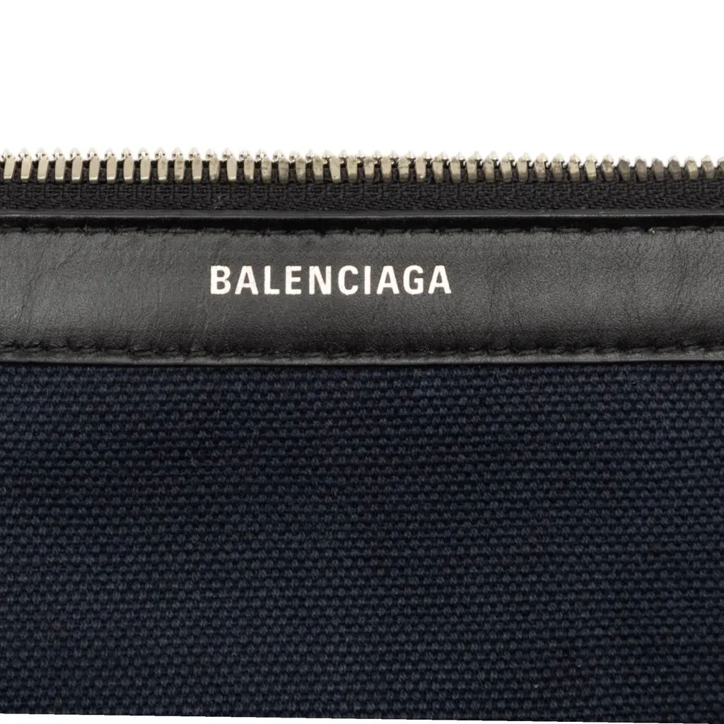 Balenciaga Canvas Navy Cabas Pouch Blue Canvas Good - Box View