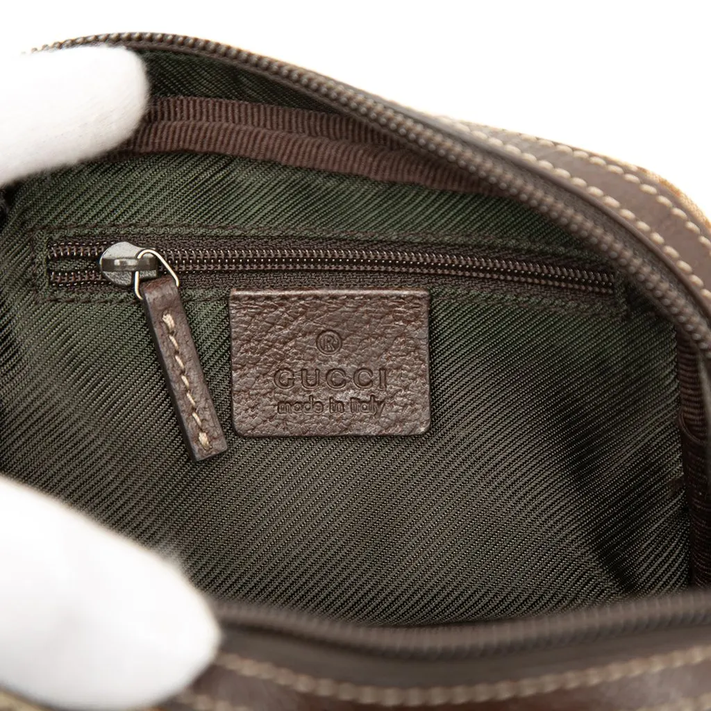 Gucci GG Canvas Cosmetic Pouch Beige Canvas Good - Box View