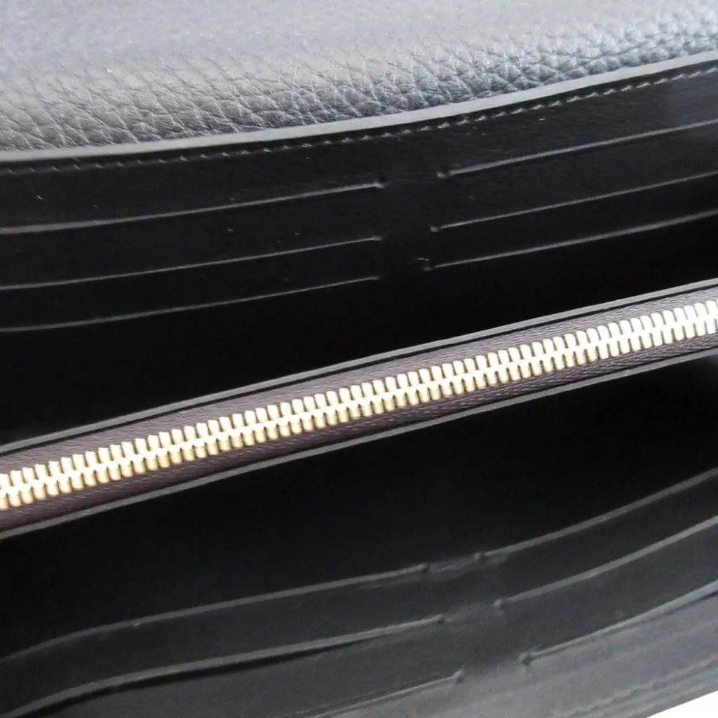 Louis Vuitton Taurillon Capucines Flower Long Wallet Black Leather Very good - Inside View