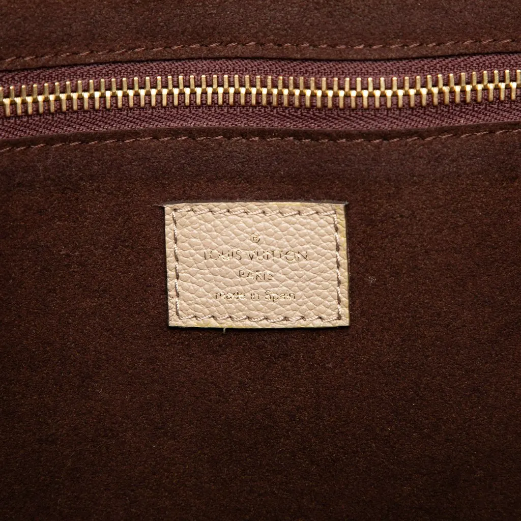 Louis Vuitton Monogram Giant Empreinte Neverfull MM Beige Leather Very good - Box View