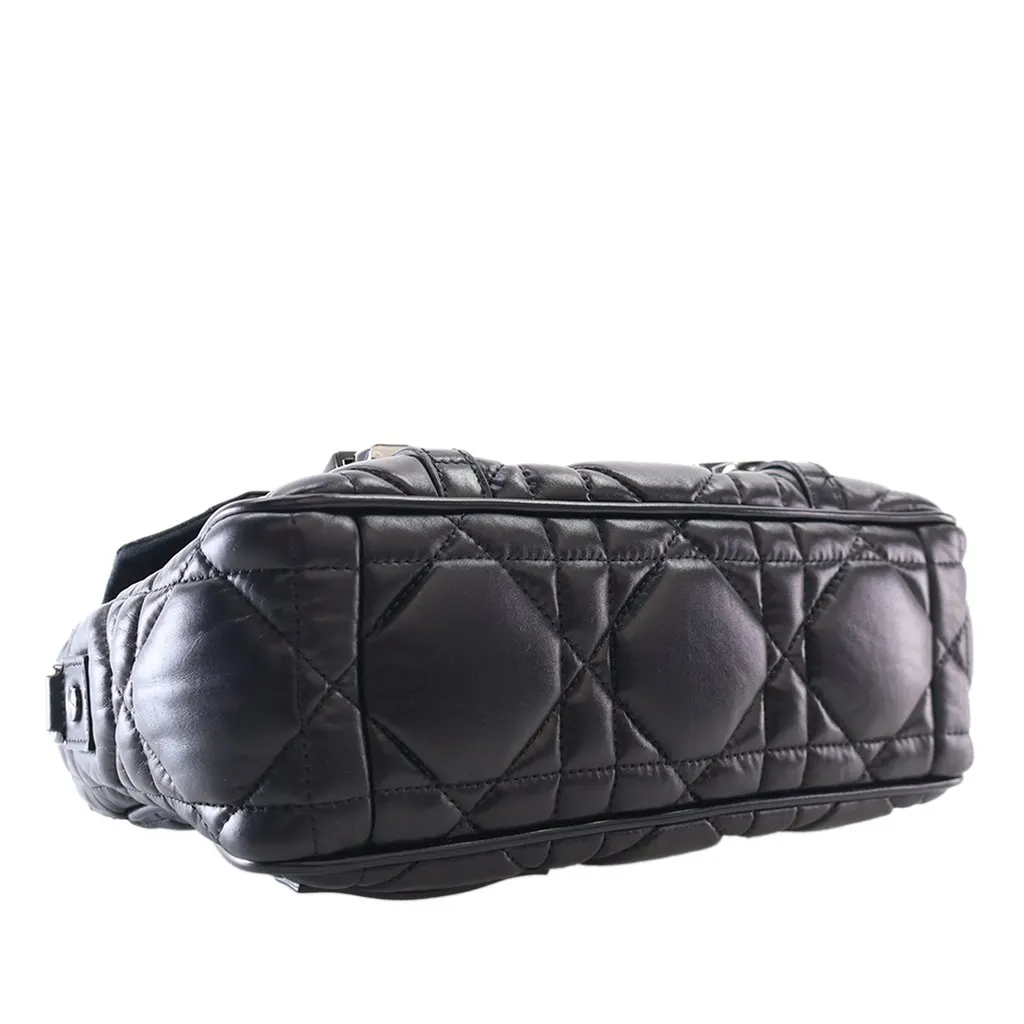 Dior Small Calfskin Macrocannage Diorcamp Messenger Bag Black Leather Very good - Box View