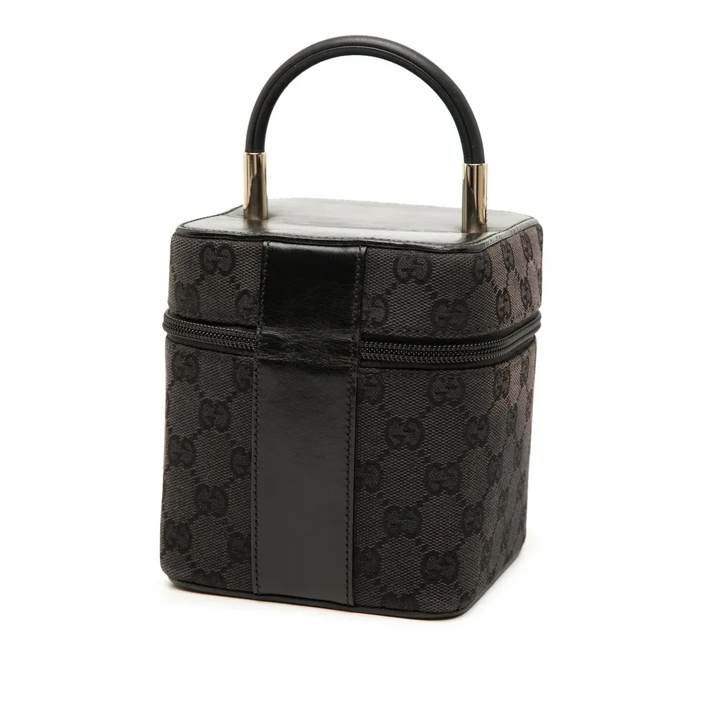 Gucci GG Canvas Vanity Bag Brown Very good - Back View