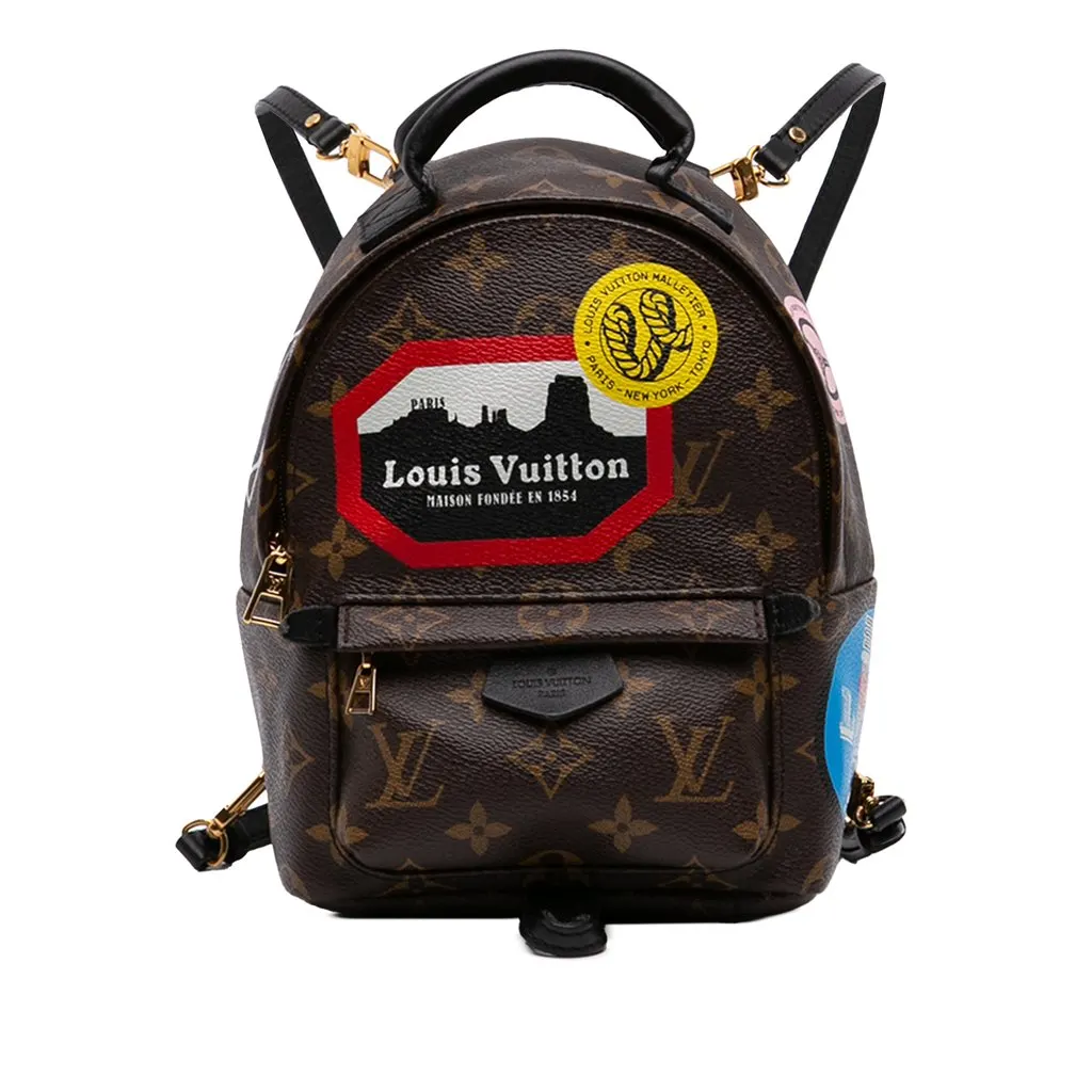 Louis Vuitton Monogram World Tour Mini Palm Springs Brown Very good - Front View