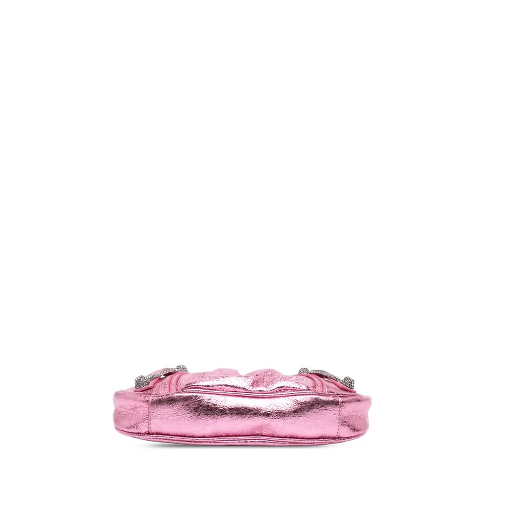 Balenciaga Mini Metallic Lambskin Motocross Le Cagole Pink Leather Very good - Inside View