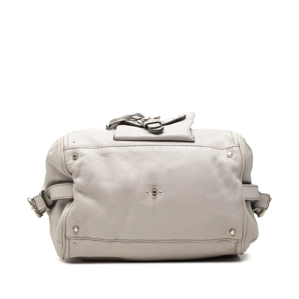 Chloé Leather Paddington Front Pocket Shoulder Bag Grey Leather Very good - Inside View
