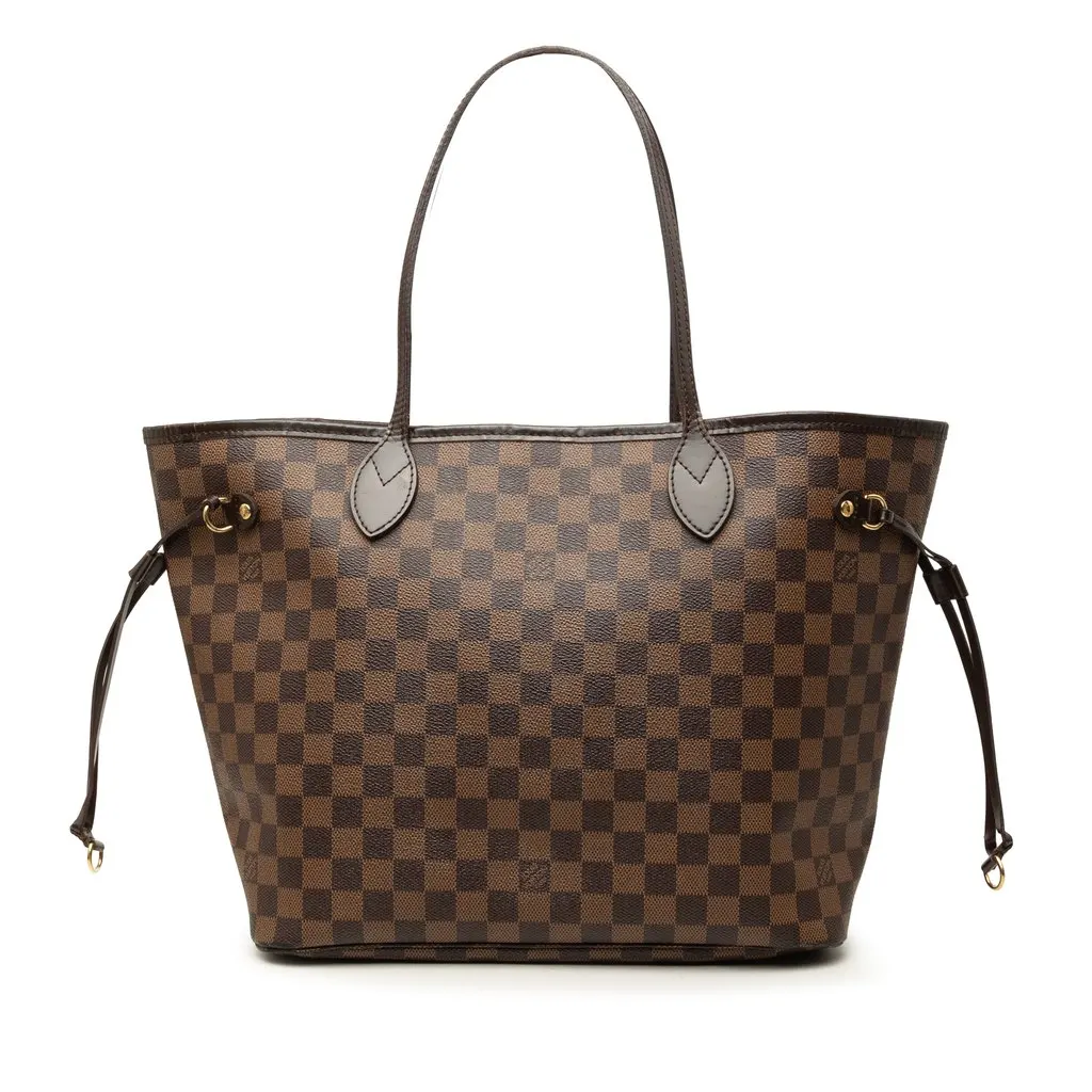 Louis Vuitton Damier Ebene Neverfull MM Brown Very good - Front View