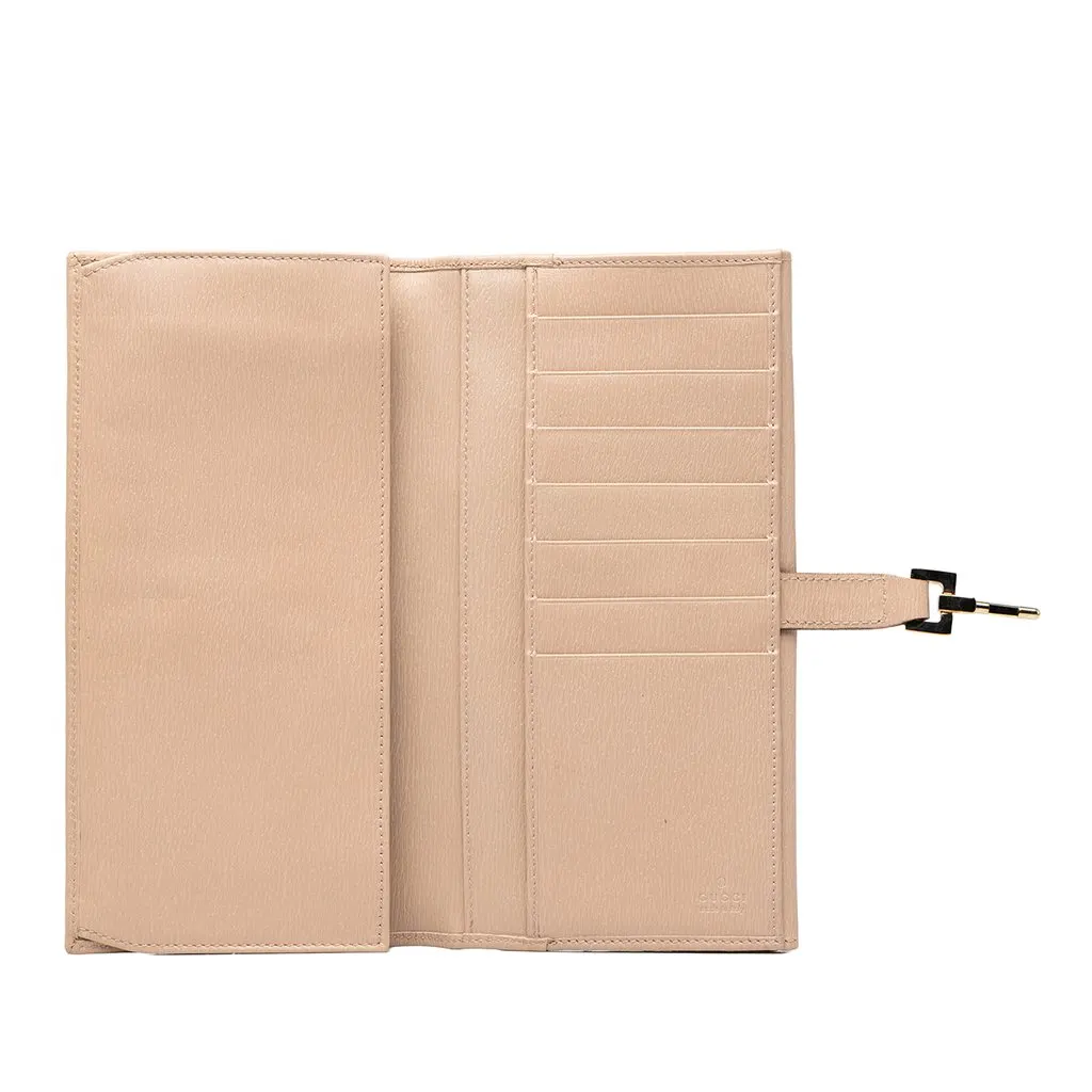 Gucci Calfskin Jackie Long Wallet Pink Leather Good - Box View