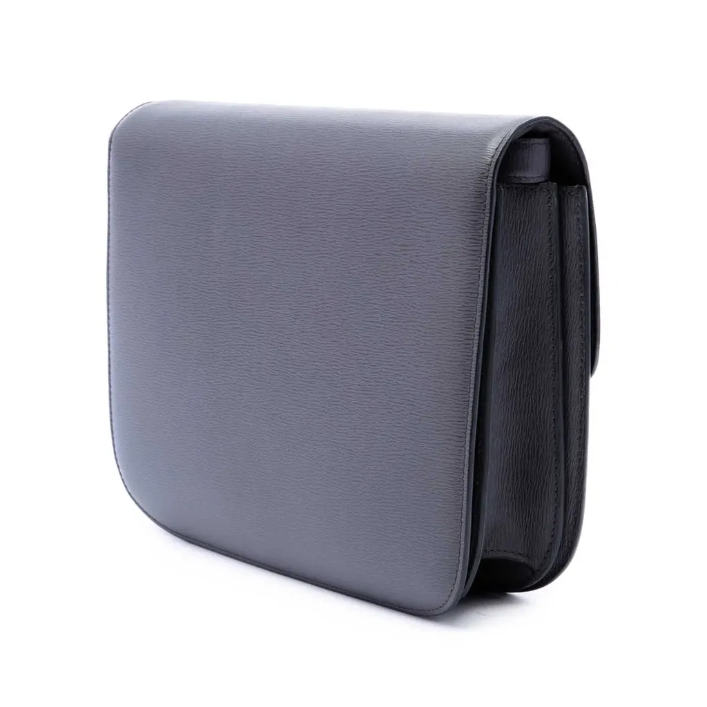 Celine Medium Liege Calfskin Classic Box Black Leather Very good - Back View
