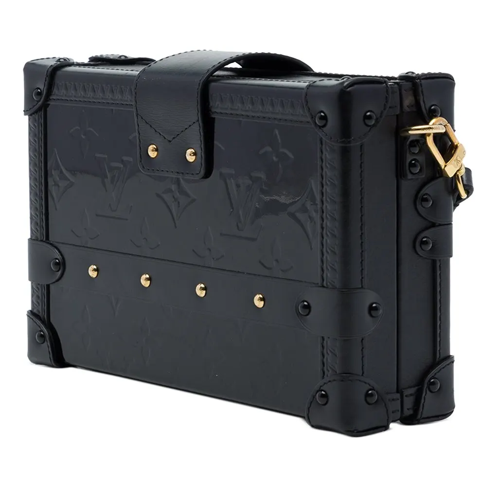 Louis Vuitton Monogram Vernis Petite Malle Black Leather Very good - Back View