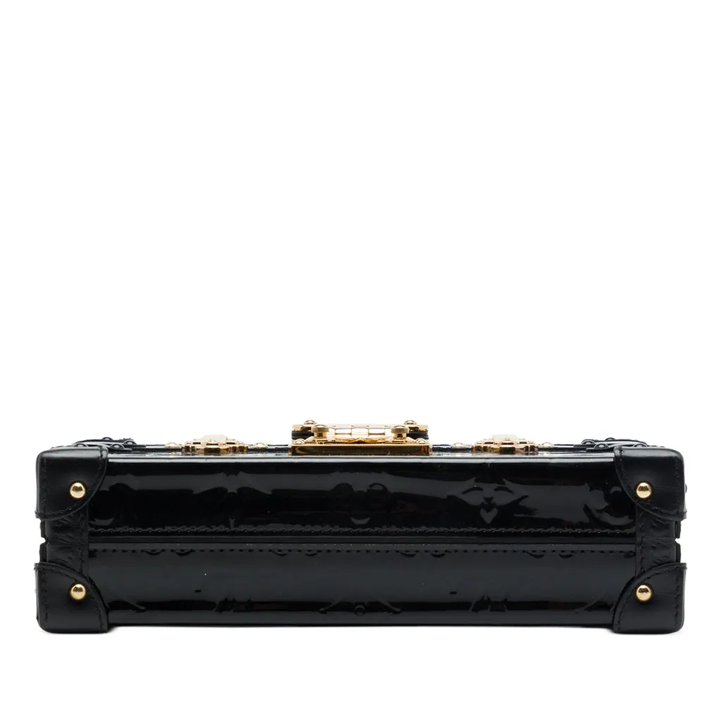 Louis Vuitton Monogram Vernis Petite Malle Black Leather Very good - Inside View