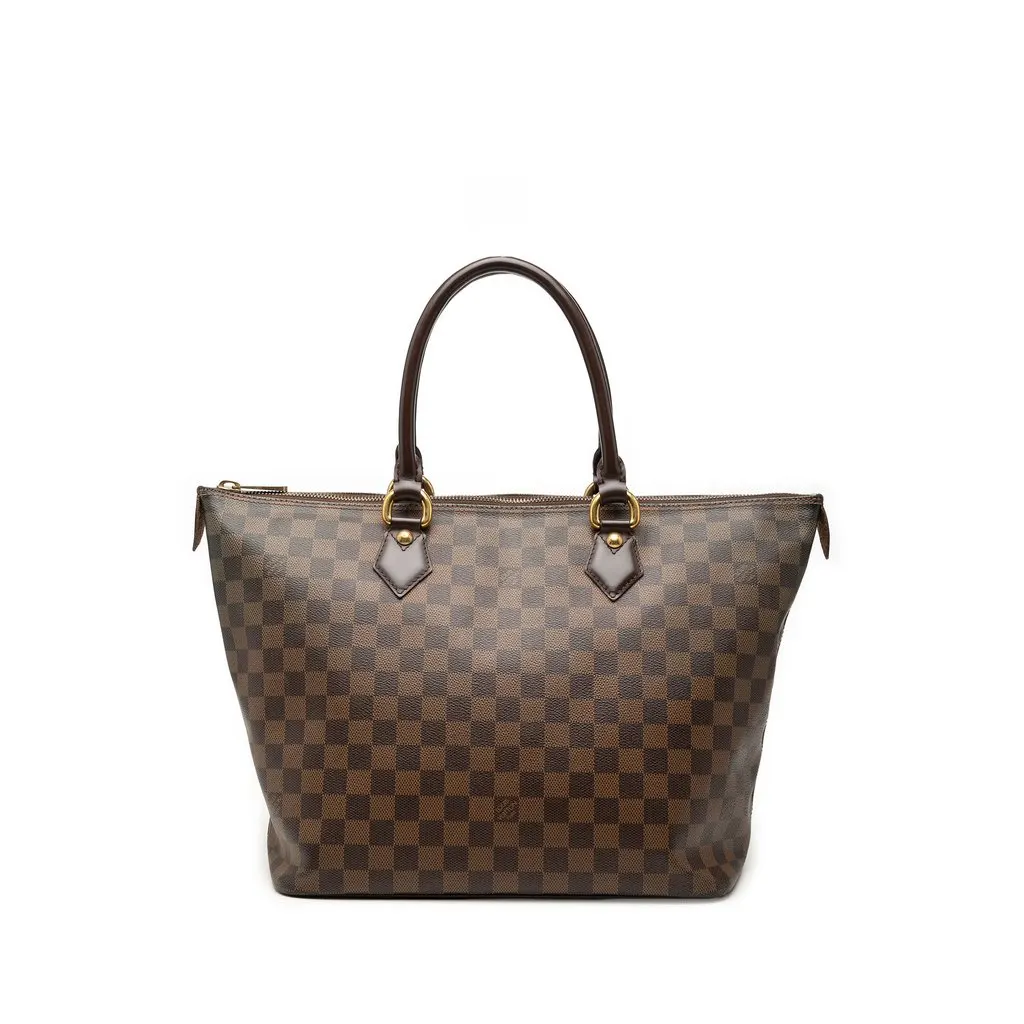 Louis Vuitton Damier Ebene Saleya MM Brown Very good - Front View