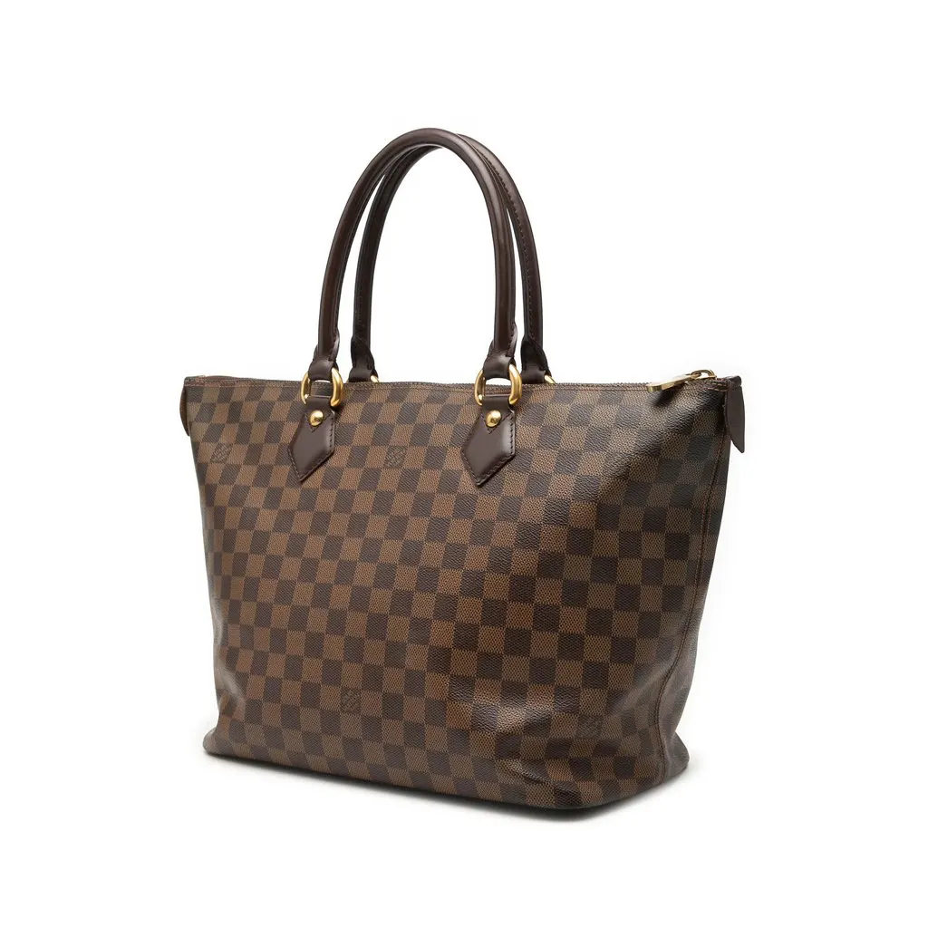 Louis Vuitton Damier Ebene Saleya MM Brown Very good - Back View