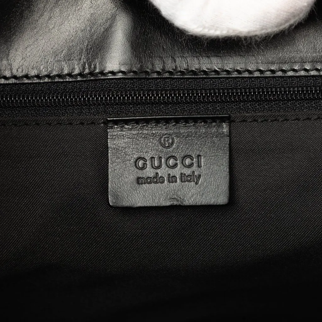 Gucci GG Canvas Jackie Bardot Shoulder Bag Black Very good - Box View