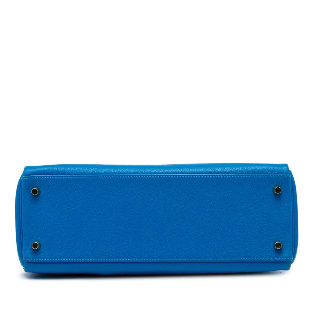 Hermès Epsom Kelly II Retourne 32 Blue Leather Very good - Inside View