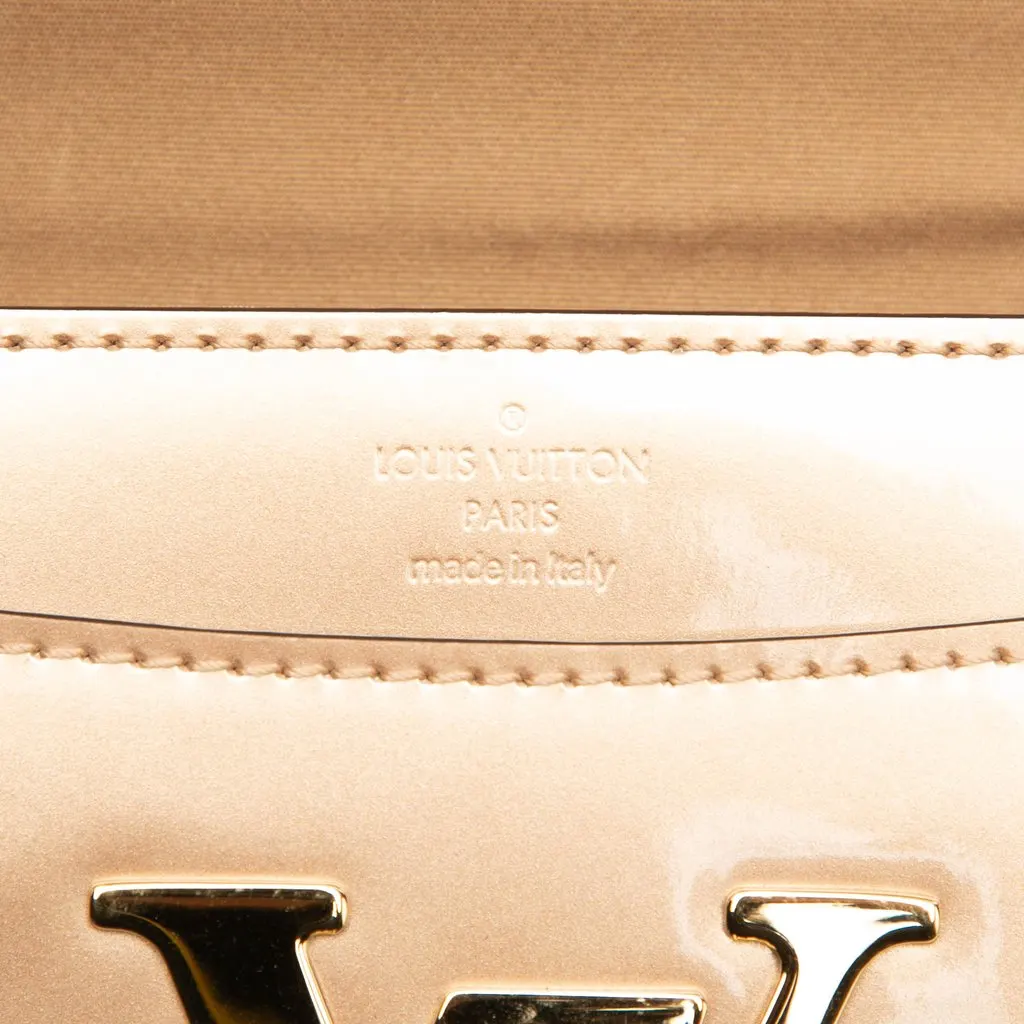 Louis Vuitton Vernis Louise Sliding Chain MM Gold Leather Very good - Box View