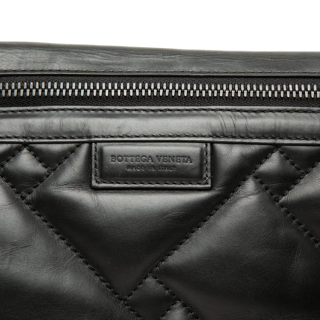 Bottega Veneta Perforated Leather Belt Bag Black Leather Very good - Box View