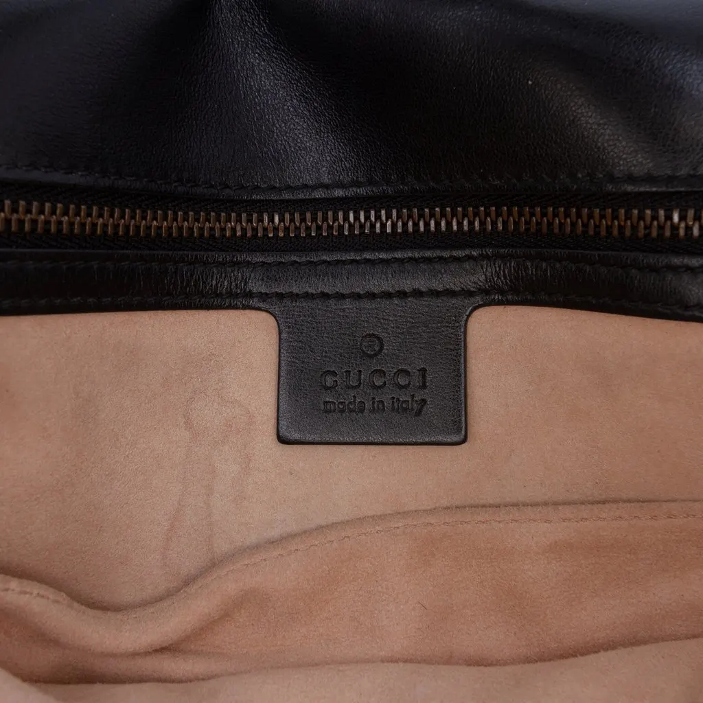 Gucci Large GG Marmont Matelasse Calfskin Shoulder Bag Black Leather Good - Box View