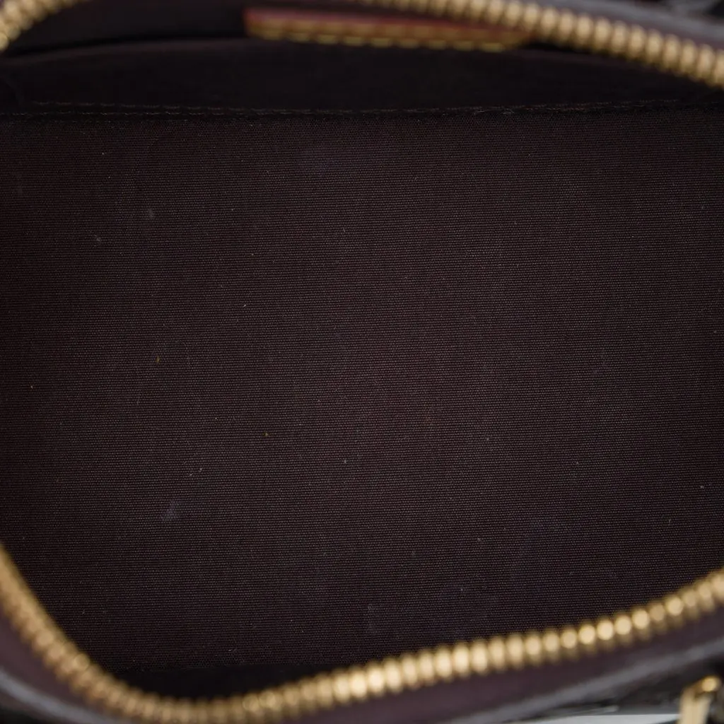 Louis Vuitton Monogram Vernis Alma BB Purple Leather Good - Model View