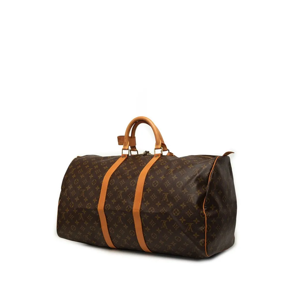 Louis Vuitton Monogram Keepall 55 Brown Very good - Back View
