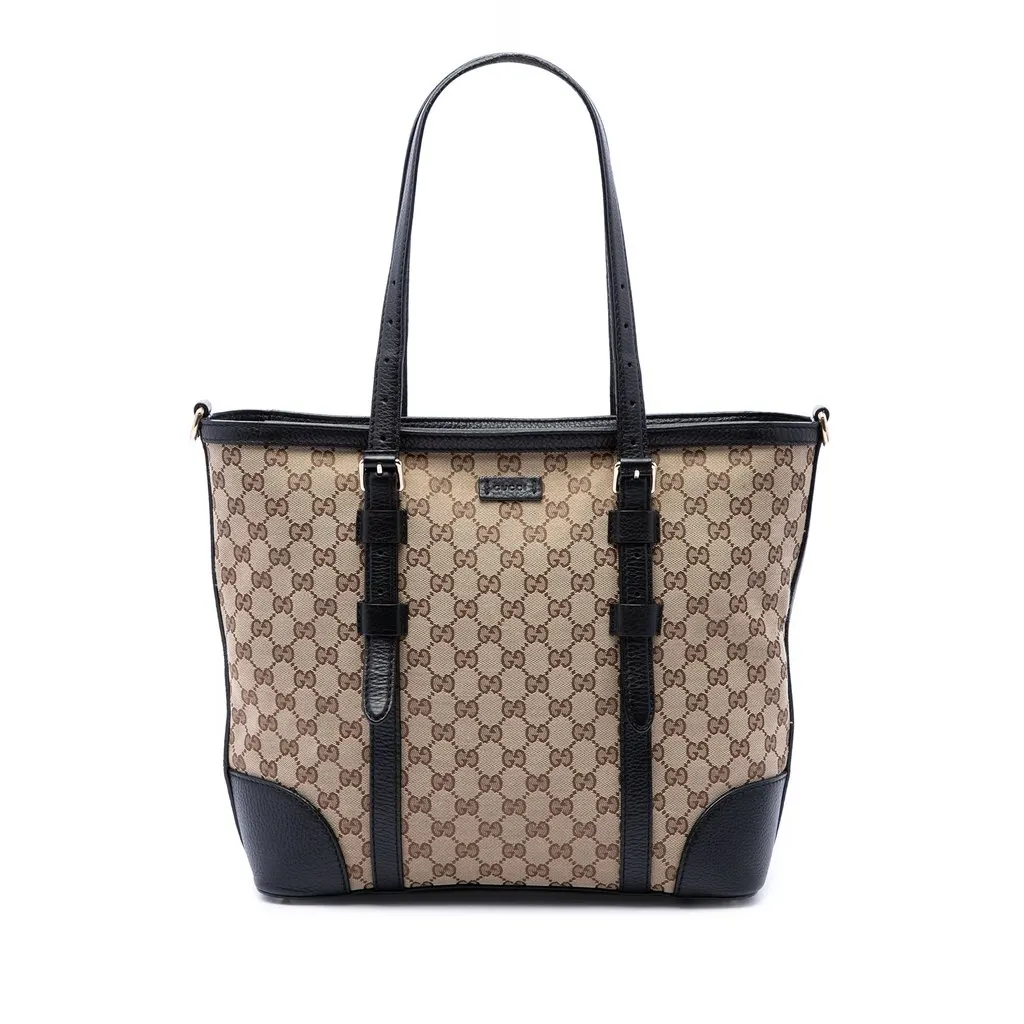 Gucci GG Canvas Convertible Tote Beige Very good - Front View