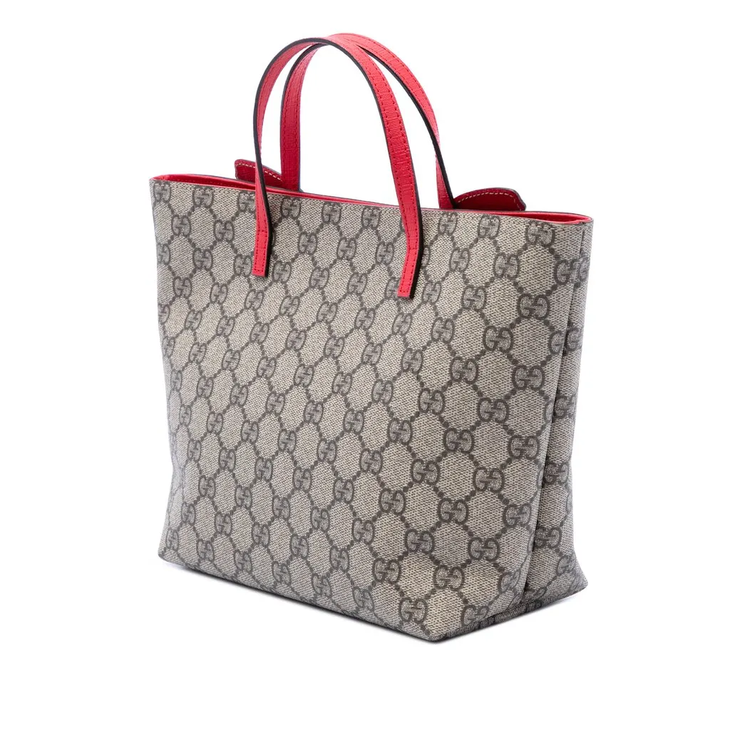 Gucci Childrens GG Supreme Rainbow Butterfly Tote Beige Canvas Very good - Back View